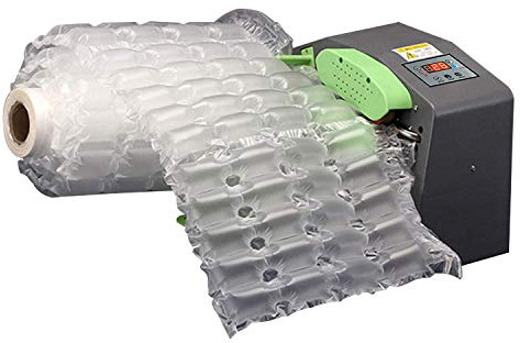 hzexun Máquina de cojín de aire portátil de12m/min velocidad de envoltura de burbujas para tipos de película en varios anchos
