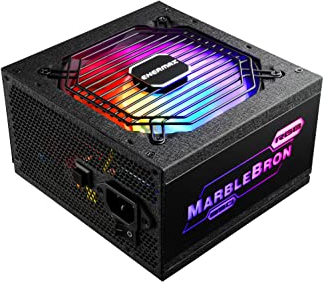 Enermax MARBLEBRON ATX ARGB Gaming PC Netzteil 850W 80Plus Bronze (Semi Modular) Flachbandkabel, EMB850EWT-RGB, schwarz