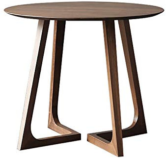 GArcan Couchtisch, Beistelltisch, Tee-Beistelltisch, Beistelltisch, Massivholz-Beistelltisch mit Holzbeinen, Couchtisch, runder Snack-Tisch, einfach zu montieren, Sofatisch, Kleiner Nachttisch, Bei