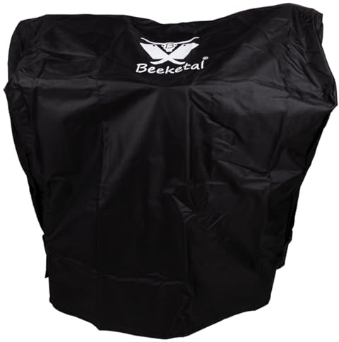 Beeketal 'AHB-BSG-90SG' Grill Abdeckhaube Schutzhaube passend für Beeketal Spießbratengrill BSG-90SG | Wetterfeste Gillabdeckung aus Polyester mit PVC Beschichtung und Klettverschluss