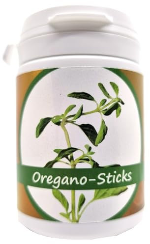 50g Futter Sticks (Oregano) für Garnelen in Schraubdose/Welse, Krebse, Schnecken, Pellets