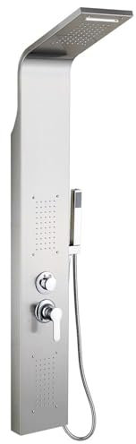 Homewell Duschsäulen, Wand-Duschsysteme, Hydromassage-Duschsäule mit drei Modi, geeignet für Häuser und Hotels, 20 x 140 cm