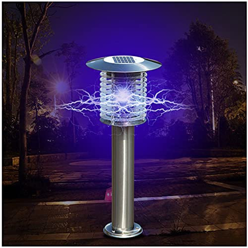 TEmkin Lámpara antimosquitos, Asesino de Mosquitos Solar, Asesino Solar Vintage Resistente al Agua, Exterminador de Insectos Solar, luz Repelente de Mosquitos para jardín