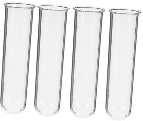 CORHAD 4stücke Hydroponische Glasvase Klare Testrohre Für Tischdeko Und Pflanzenvermehrung Elegante Blumenbehälter Für Büro Zuhause Und Veranstaltungen Praktische Pflanzenstation