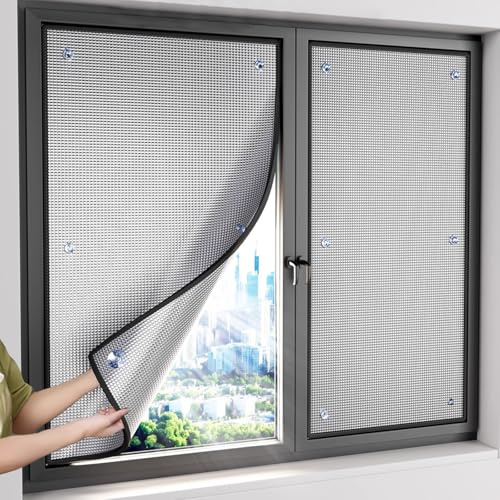 KDDFN 7mm Aluminisierte Isolierfolie,Blickdicht Sichtschutzfolie,Sonnenschutzfolie für Zuhause,Reflektierende Fensterfolie fürs Büro,Wärmeschutzfolie,Anti-UV Folie,mit Saugnapf (45x110cm/18 x43)