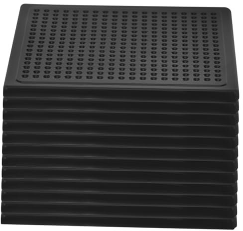 HAWILLOSCH 12 Stück Rutschfester Teppichaufkleber Für Hartholzböden Waschbare Teppichgreifer Anti Rutsch Teppichunterlage Wiederverwendbar 60x60x3mm