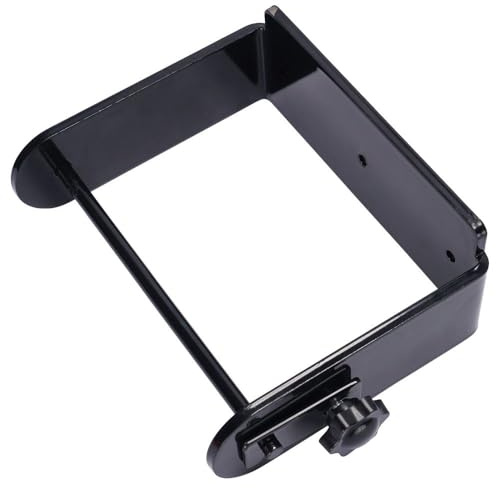 Schneiders Easy-Up Salt Lick and Boredom Treat Mounted Holder | 360 Swivel Design for Horses | Fits Round Salt Blocks or Likit Treats | Color Black