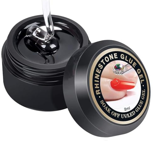 Colle à ongles, colle à ongles forte - Colle pour strass à ongles Colle à ongles en gel à forte adhérence,Colle portative de Gel de colle de charme d'ongle colle de Gel de strass pour le Salon de manu