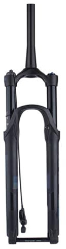 GEIRONV Forcella Ammortizzata for Bicicletta MTB 27,5/29 Pollici, Corsa 140 MM Regolazione Estensione Perno Passante 110 MM Canale Spinale 1-1/2 Forcelle MTB con Bloccaggio Manuale/corona(Travel 120m