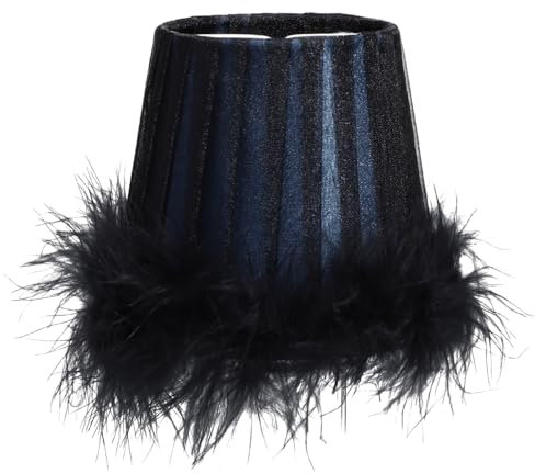 Mikikit Delicate Fabric Lampshade for Indoor Use Artistic Design for Bedside Lamp Shade and Elegant Style for Boys and Girls Bedroom Light Accessory