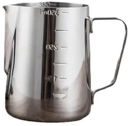 Jarra De Leche Jarra de espuma de leche de 350ml, jarras de leche artesanales de acero inoxidable, café con leche, espuma, jarra artística, tazón taza, herramientas de Barista, 2 uds. Jarra Leche Bari