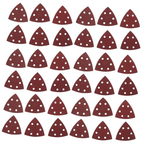 BUGUUYO 120pièces Triangulaire Pour Ponçage Sur Métal Et Automobile Grain Élevé Pour Polissage Fin Finition Lot