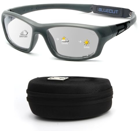 BLUE CUT Sports Protection Goggles, Photochromic Lenses Safety Glasses for Basketball, Pickleball Indoor Outdoor Sports