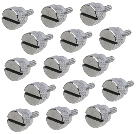 SHINEOFI Viti a Testa Zigrinata per Piedino Premistoffa 15 Pezzi in Metallo Resistente, Accessori per Macchina da Cucire Domestica, Sostituzione e Manutenzione per Cucito Professionale