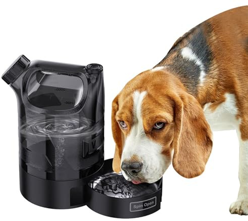 Nybhyjka Botella de Agua portátil para Perros, dispensador de Bebidas para Mascotas, Botella de Agua de Alta Capacidad para Camping, Viajes, Vacaciones, al Aire Libre, Playa, Senderismo
