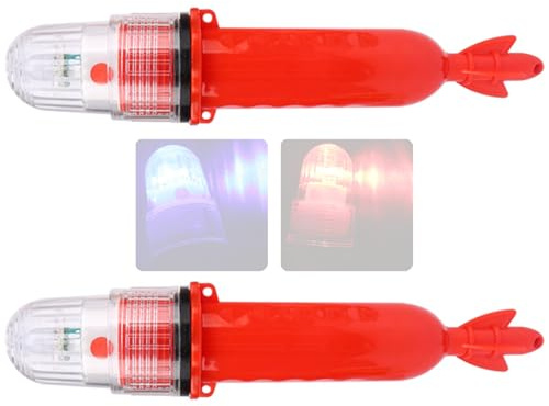 YROHGKPN Lampe de bateau de pêche étanche portable 3 V avec modèle clignotant LED pour utilisation de nuit