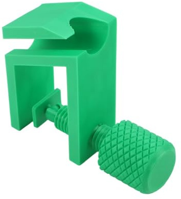 EasyByMall Soporte de manguera de cubo para barriles de lluvia, soporte seguro de manguera de jardín ABS para enredos, solución de riego al aire libre que ahorra espacio, color verde