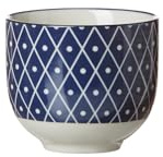Ritzenhoff & Breker Teebecher Royal Reiko, 150 ml, Kleiner Becher für Heißgetränke aus Porzellan, Orientalisches Dekor, Spülmaschinenfest & Mikrowellengeeignet, Blau-Weiß