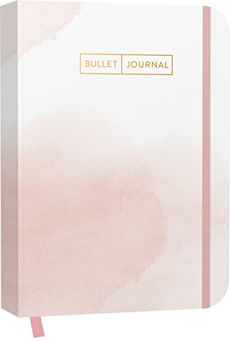 Bullet Journal Watercolor Rose 05: Mit Punkteraster, Seiten für Index, Key und Future Log sowie Lesebändchen, praktischem Verschlussband und ... Lesebändchen und praktischem Verschlussband