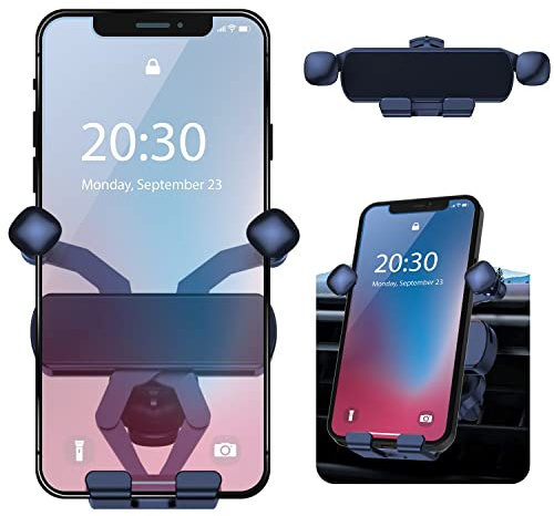 BellFan Handyhalterung für Auto, Schwerkraft Auto Handyhalterung Air Vent Universal-Kfz-Handyhalter kompatibel für iPhone XS MAX/XS/XR, Galaxy S10/S10+ (für 4,7'' - 6,5'') (Schwarz)
