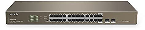 TENDA TEG1024F SWITCH NO ADMINISTRADO L2 GIGABIT ETHERNET (10/100/1000) GRIS 1U