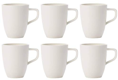 Villeroy & Boch ARTESANO ORIGINAL Becher mit Henkel 380ml 6er Set weiß Porzellan
