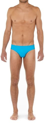 Hom Slip da Bagno Sea Life Swim Briefs, Turchese, XL Men's, Turchese., XL
