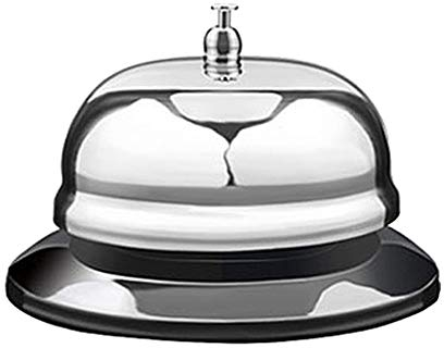 misppro Klingelnde Glocke Hotel Rezeption Empfang Edelstahl Service Uhr