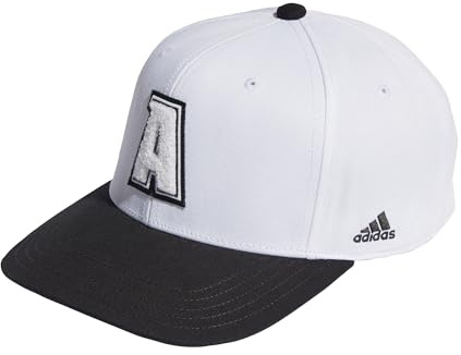 adidas Unisex Snapback Logo Cap, White/Black, M