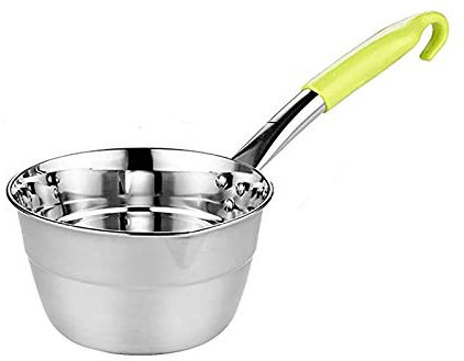 Cucharón De Cocina, Cucharón De Acero Inoxidable con Mango De Gancho Cucharón Grande con Mango Largo Cucharón De Grado Comercial Cucharón De Sopa Cucharón-Green