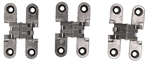 Fafeicy 3 Stück Türschloss Gelenk, Versteckte Gelenk, Mini-Türschloss-Scharnier, 180-Grad-Scharnier aus Zinklegierung für Falttüren, Tische, Bildschirme, 43 Mm, 1,8 cm/0,71 Zoll Abstand