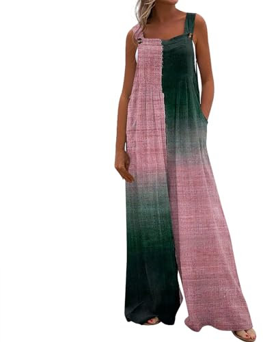 RMBLYfeiye Arbeitsoverall Damen Jumpsuit Overall Sommer Jogger Latzhose