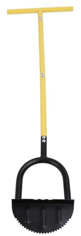 ZAWELIYO Garden Weasel Edger Manual Half Moon Lawn Edger Manual Shovel Gardening Supplies with T Handle Gardening for Gardening Farming
