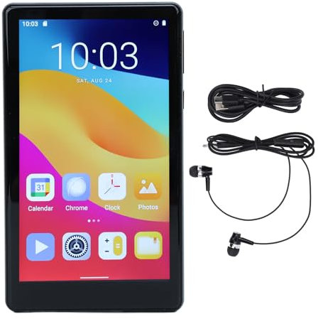 MP3 Player with Bluetooth and WiFi, 5 IPS Touch Screen 1080P Music Player with, 128GB Android Streaming MP3 Player, HiFi MP4 Player with Speaker