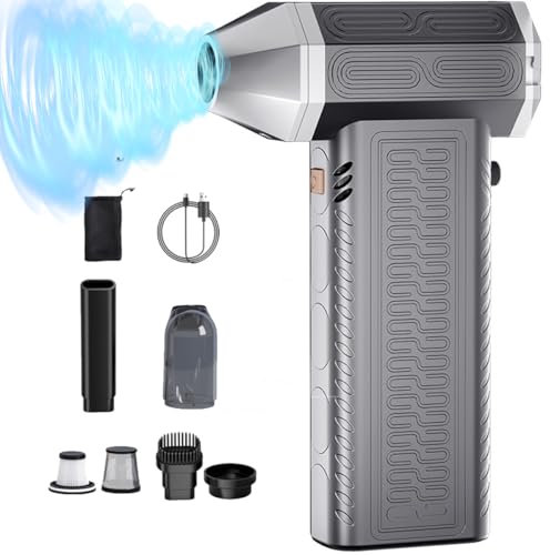 Aspirateur à Main sans Fil pour Voiture, 8 000 PA, 2 en 1, avec Moteur sans balais et réglage de la Vitesse du Vent, aspirateur Rechargeable 4 000 mAh pour Le Nettoyage de Voiture, de Bureau
