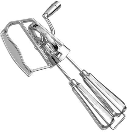 Batidora de mano manual, batidora de huevos manual | Batidora de huevos de manivela de acero inoxidable | Batidora de huevos multifuncional apta para lavavajillas, batidora de huevos portátil para