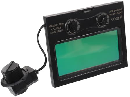HOMOCONO Lentille Lcd Solaire à Assombrissement Automatique pour Casque de Soudage, Plastique Noir, Design Réglable, pour Soudage Tig et Soudure Générale