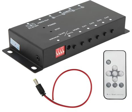 Systèmes de caméra de voiture à vue panoramique à 360 degrés avec répartiteur à 4 canaux, visibilité nocturne améliorée, aide au stationnement