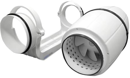 MENGLI-2024 Extractor de Aire Extractor de conductos silencioso for el hogar, Cocina, baño, Industrial y Comercial. Ventilador de ventilación(Grande)