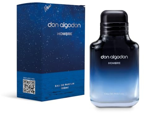 Don Algodón Eau de Parfum Hombre 100 ml | Perfume masculino elegante y sofisticado | Bergamota, benjuí, vetiver y ámbar gris | Inspirado en la noche mediterránea