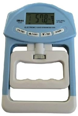 Dynamometer, 90 kg digital handdynamometer med hög noggrannhet Mätare for greppstyrka for tillbehör for fysisk konditionstest(Giallo)
