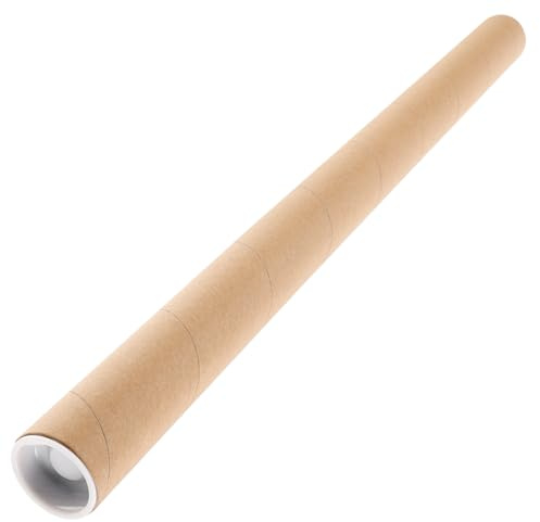 Alipis Tubo Porta Poster Rotondo in Carta Kraft per Disegni e Opere