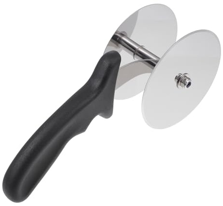 NESTINGHO 1pezzi Tagliapizza in Acciaio Inox con Doppia Rotella e Manico Ergonomico Antiscivolo Strumento da Cucina Essenziale per Taglio Facile e Preciso Colore Casuale