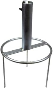 STUBAI Schirmständer Rasendorn 38 mm Ø, Höhe 250 mm, 1450 g – stabiler Sonnenschirmhalter für große Schirme | einfach in Wiese steckbar | ideal für Garten, Freizeit & Camping