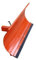 Schneepflug Räumschild Universal Schneeschild für Einachser und Rasentraktor Orange / 200 x 40 cm / 3 Stufen verstellbar