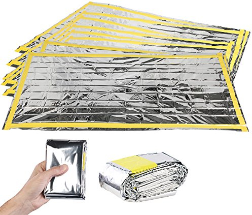 Semptec Urban Survival Technology Survival-Schlafsäcke: 8er-Set Notfall-Schlaf- und Rettungssäcke (Notfall Camping Thermo Schlafsack, Folienschlafsack)