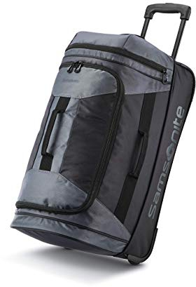 Samsonite Unisex Andante 2 Reisetasche mit Rädern, 22 Stück Tasche mit Rollen, Riverrock/Schwarz