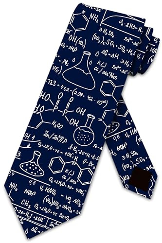 Three Rooker Science Ties Mens Chemistry Equations Necktie