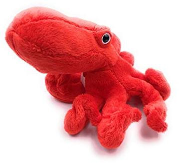 Onwomania Plüschtier Kuscheltier Stoff Tier Oktopus Krake rot Tintenfisch 20 cm