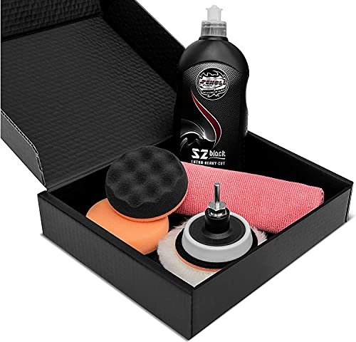 SCHOLL Concepts Kratzerentferner-Set | S2 Black | Zur Beseitigung von leichten bis tieferen Kratzern im Lack Ihres Autos.